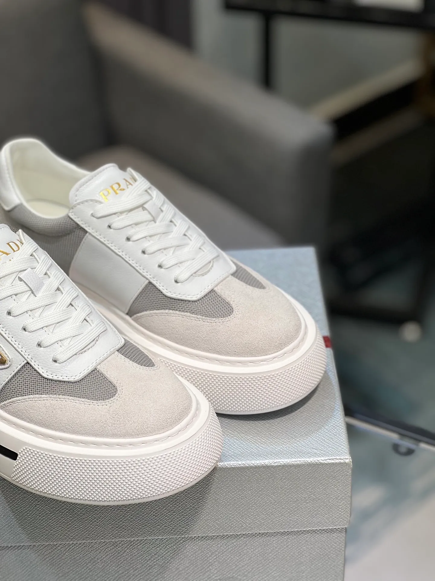 Men's shoes 💰580 [PRADA] Men's shoes are popular in the counter, the official website is synchronized, 1 high-quality shipment ✔️ Original frosted cowhide + cowhide lining, 1🆚1 replica, original sole, 38-45 (45 customized, non-refundable)